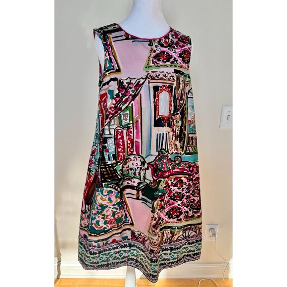 Anthropologie Womens Amelia Mini Shift Dress S NWT 2020 Vibrant Multicolor Print - Picture 4 of 16